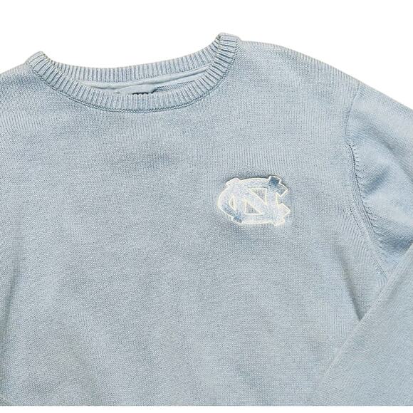 North Carolina Tar Heels Bruzer Baby Blue‎ Logo Sweater Size Medium - Picture 7 of 8